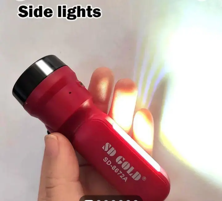 Rechargeable LED Torch Light Red