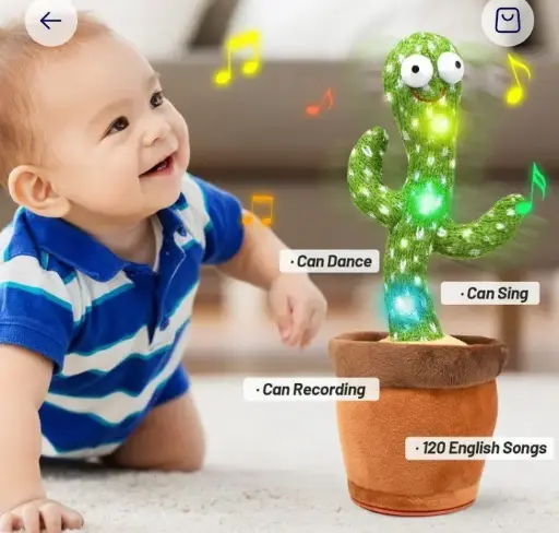 Dacing Cactus Plush Toy For Kids